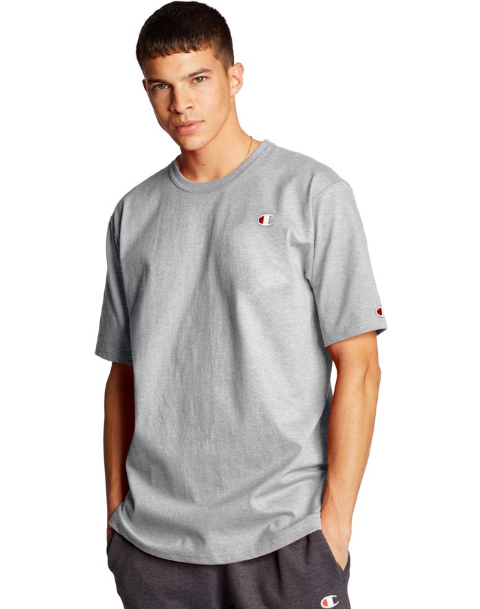 Camiseta Champion Hombre - Heritage C Logo ( Gris ) 0453168-BJ